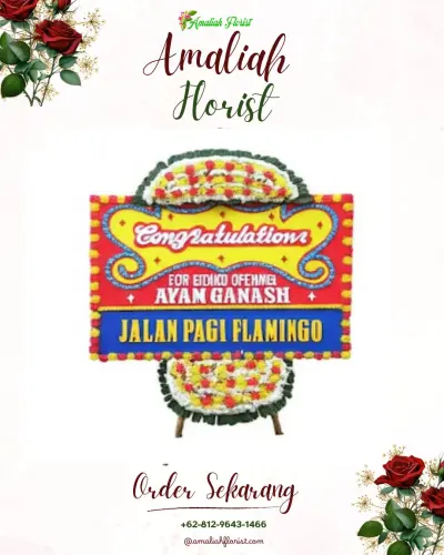 Bunga Papan Congratulation di Empang